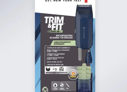 Cortadora de Cabello y Barba Remington Trim & Fit RG033A | Modelo RG033A-110F | Groomer Multifunción | 9 Piezas | 14 Longitudes | Uso Inalámbrico