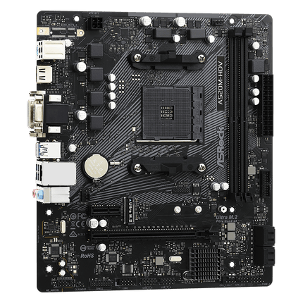 Tarjeta Madre ASRock A520M-HDV | Micro ATX | Socket AM4 | DDR4 | Chipset AMD A520