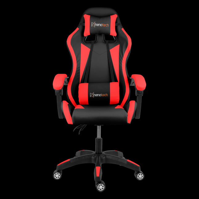 Nenotech silla gaming max negro/rojo 220LB,90-135G,GL2 -A62535