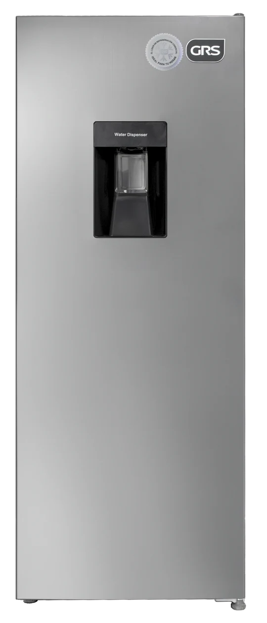 GRS GRD 186-1P-VCM Refrigeradora con Escarcha de 6 pies³, Dispensador y 1 Puerta Gris Acero