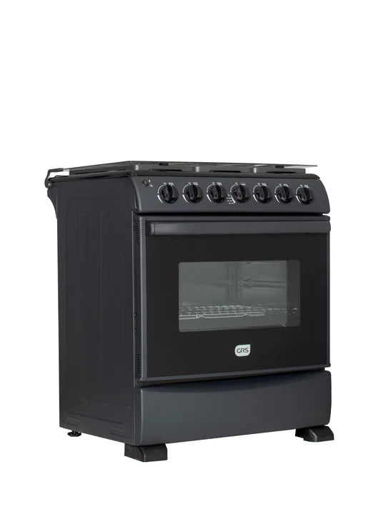 GRS 30GM3B Estufa a Gas de 30" con 6 Quemadores, Horno Total Heat y Comal Negro