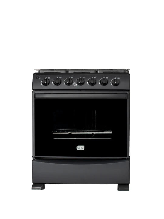 GRS 30GM3B Estufa a Gas de 30" con 6 Quemadores, Horno Total Heat y Comal Negro