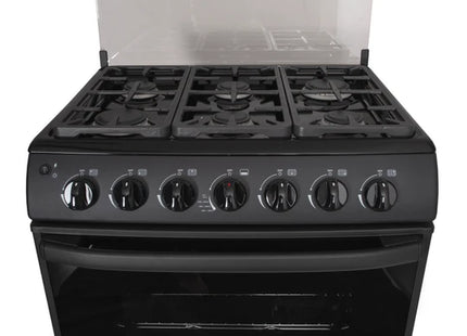 GRS 30GM3B Estufa a Gas de 30" con 6 Quemadores, Horno Total Heat y Comal Negro