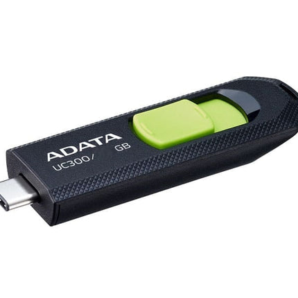 Memoria USB ADATA UC300 | 64GB | USB 3.2 Gen 1 | Tipo-C | Negro/Verde