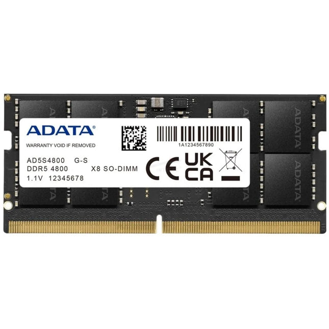 Memoria Laptop ADATA AD5S480032G‑S | 32GB | DDR5‑4800MHz | SO‑DIMM