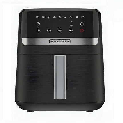 Freidora de Aire Digital Black+Decker PURIFRY AFBD62‑1BDLA | 5.5 L | 1500 W | Panel Táctil | 9 Funciones | Temperatura hasta 200 °C | Negra