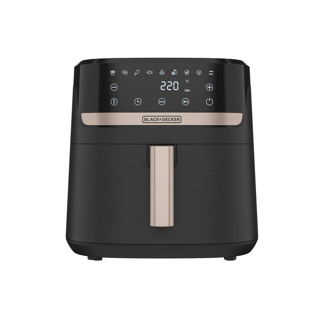 Freidora de Aire Black+Decker Purifry Digital AFBD82-1BDLA | 8L | 1700W | 9 Funciones | Temperatura hasta 200°C | Negro/Champagne