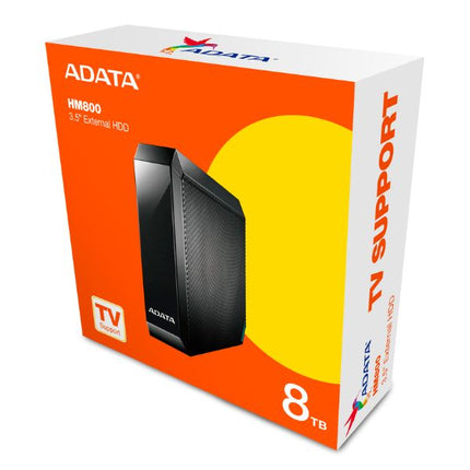 Disco Duro Externo ADATA HM800 AHM800-8TU32G1-CUSBK | 8TB | 2.5” | USB 3.2 Gen 1 | Negro