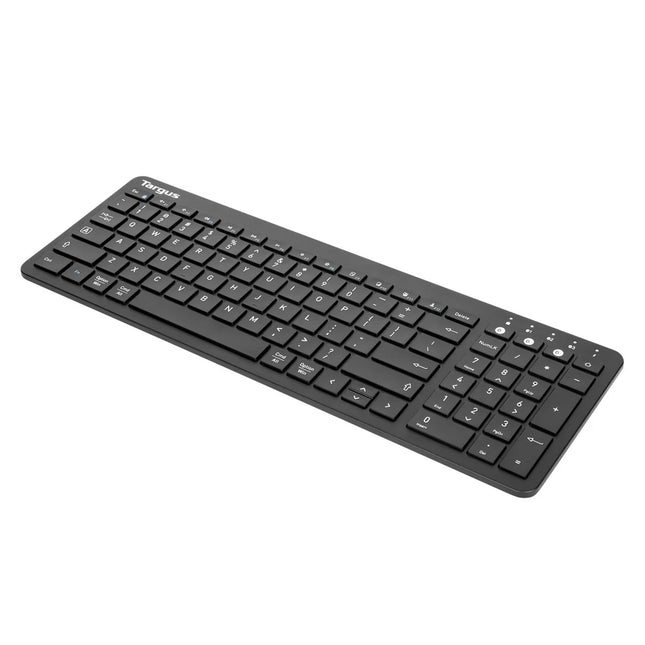 Targus AKB863US Teclado Inalámbrico Bluetooth Midsize Multi-Device Antimicrobial Negro