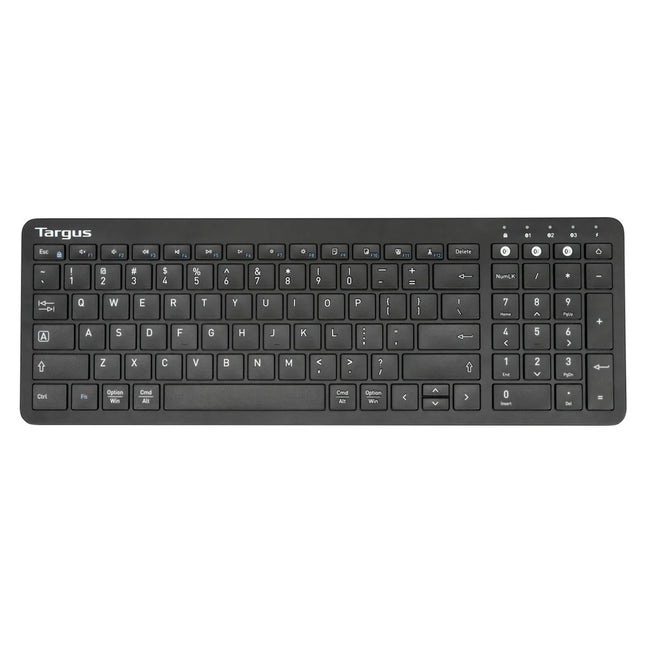 Targus AKB863US Teclado Inalámbrico Bluetooth Midsize Multi-Device Antimicrobial Negro