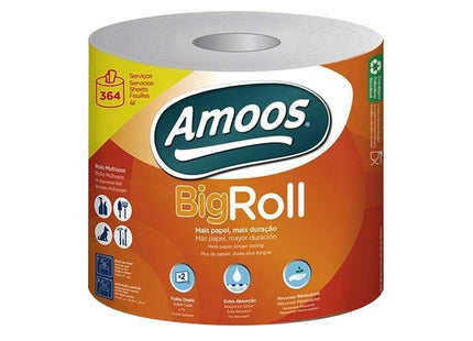 Amoos toalla mayordomo big roll doble hoja 364h paq 6 und J629108.3