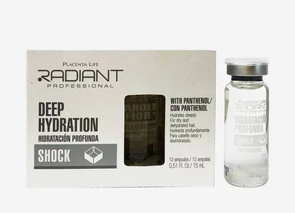 Ampolla Shock Hidronutritiva 15ml Placent Life | Para hidratar y nutrir profundamente el cabello seco o dañado