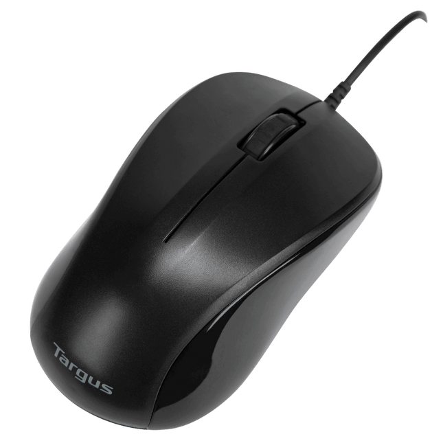 Targus mouse óptico USB AMU80US - vista superior en ángulo