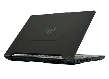 Laptop ASUS TUF A15 RTX 3050 vista trasera con ventilación