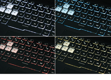 Logo ASUS TUF Gaming en tapa posterior laptop A15