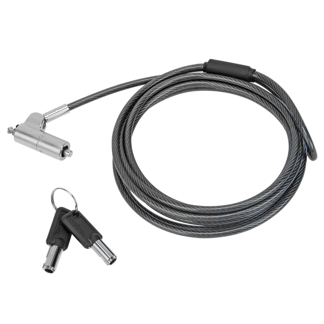 Targus Candado de Cable DEFCON Trapezoid Keyed ASP65GLX - vista frontal