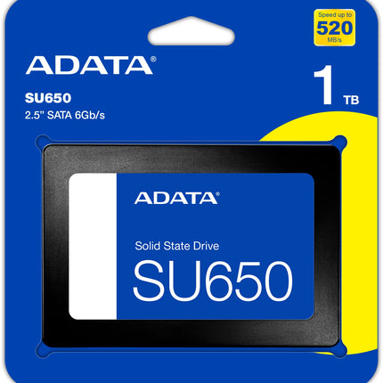 Disco Duro Interno ADATA SU650 ASU650SS-1TT-R | 1TB | 2.5” | SATA III | SSD