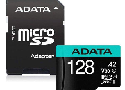 Memoria Micro SD ADATA AUSDX128GUI3V30SA2-RA1 | 128GB | UHS-I U3 | V30 | 4K Ultra HD