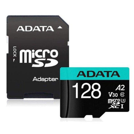 Memoria Micro SD ADATA AUSDX128GUI3V30SA2-RA1 | 128GB | UHS-I U3 | V30 | 4K Ultra HD