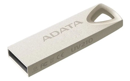 Memoria USB ADATA UV210 | 64GB | USB 2.0 | Diseño Metálico Capless | AUV210-64G-RGD
