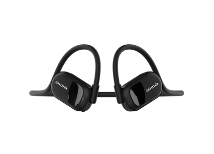AIWA AW-ACF1 audífono conducción de aire negro puesto