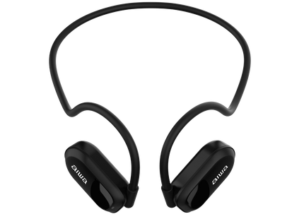 AIWA AW-ACF1 audífono conducción de aire negro vista lateral
