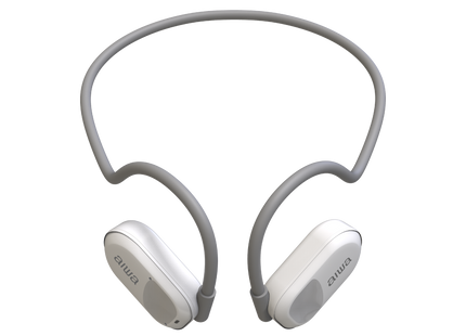 AIWA AW-ACF1 audífono conducción de aire blanco vista lateral