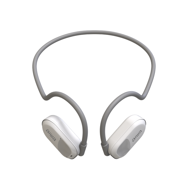 AIWA AW-ACF1 audífono conducción de aire blanco vista lateral