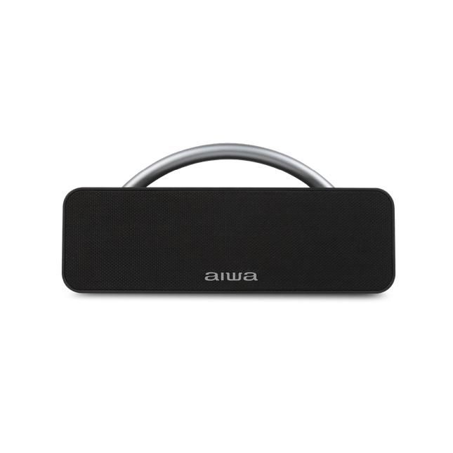 AIWA AWS80BT bocina portátil negra - vista frontal