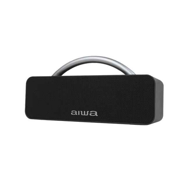 AIWA AWS80BT bocina portátil negra - vista lateral