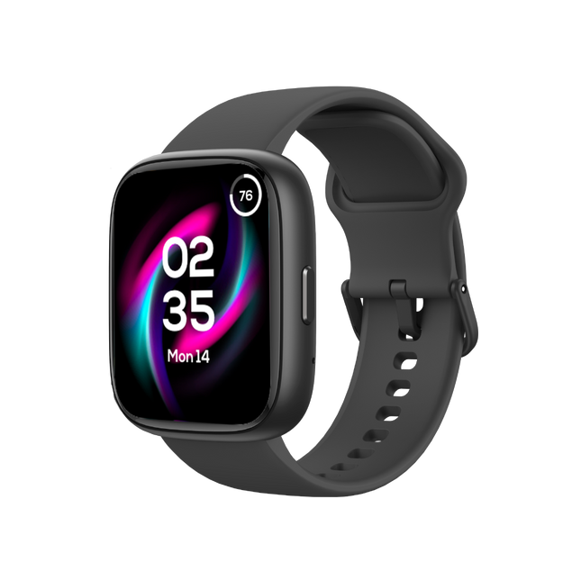 AIWA AWSWI26B reloj inteligente negro vista lateral