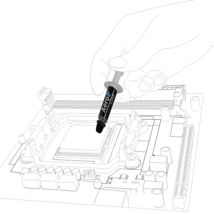 Pasta Térmica Aerocool BARAF-S | 2 Gramos | Alta Conductividad Térmica | ACTG-NA22210.01