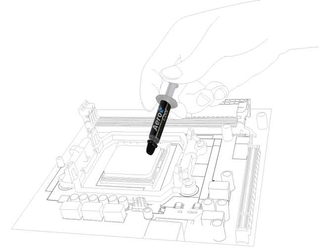 Pasta Térmica Aerocool BARAF-S | 2 Gramos | Alta Conductividad Térmica | ACTG-NA22210.01