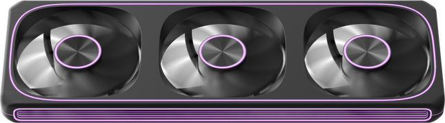 Abanico ARGB Formula V Line Triple Fan Air Fusion 3 BK 360MM 4711401664321 | Triple 120 mm | PWM | ARGB