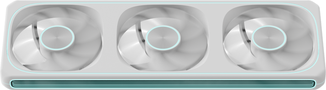 Abanico ARGB Formula V Line Triple Fan Air Fusion 3 WH Reverse 4711401664338 | 360mm | 3 Ventiladores 120mm | 4 Pin PWM + 3 Pin ARGB | Color Blanco