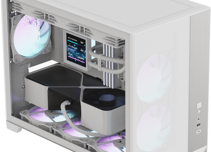 Formula V Line Case Blanco 3 Ventiladores ARGB, G6 Plus AR
