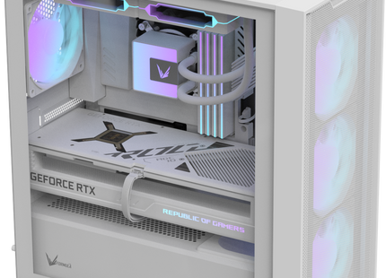 Formula V Line Case Blanco 4 Ventiladores ARGB, GX600 Plus