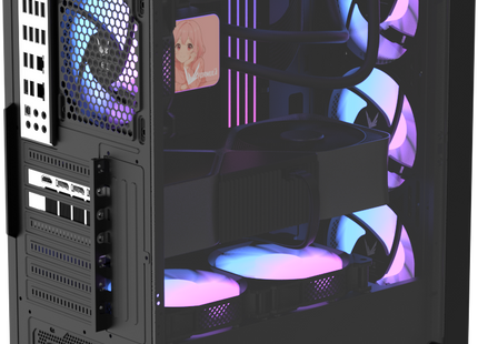 Case Formula V Line Air Power G1 Plus | Mid Tower | ATX | 6 Ventiladores ARGB | Vidrio Templado