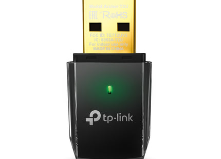 Adaptador WiFi USB TP-Link Archer T2U AC600 vista frontal con antenas