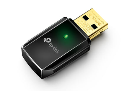 Adaptador WiFi Archer T2U AC600 vista lateral mostrando diseño compacto