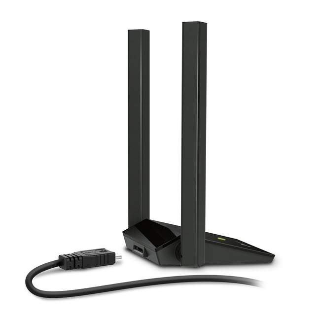 Adaptador inalámbrico TP-Link T4U Plus puerto USB 3.0 vista lateral derecha