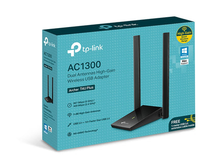 TP-Link AC1300 adaptador inalámbrico empaque original con accesorios incluidos