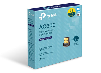 Adaptador Nano AC600 TP-Link, Archer T2U Nano