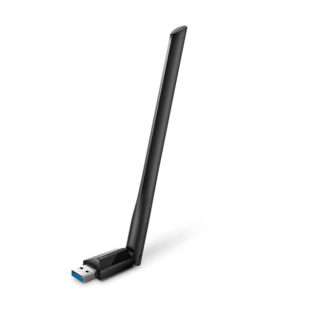 Adaptador USB WiFi TP-Link Archer T3U Plus con antenas externas ajustables vista frontal