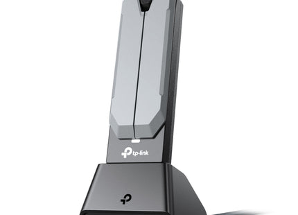 Adaptador WiFi 7 TP-Link TBE400UH vista frontal con conector USB