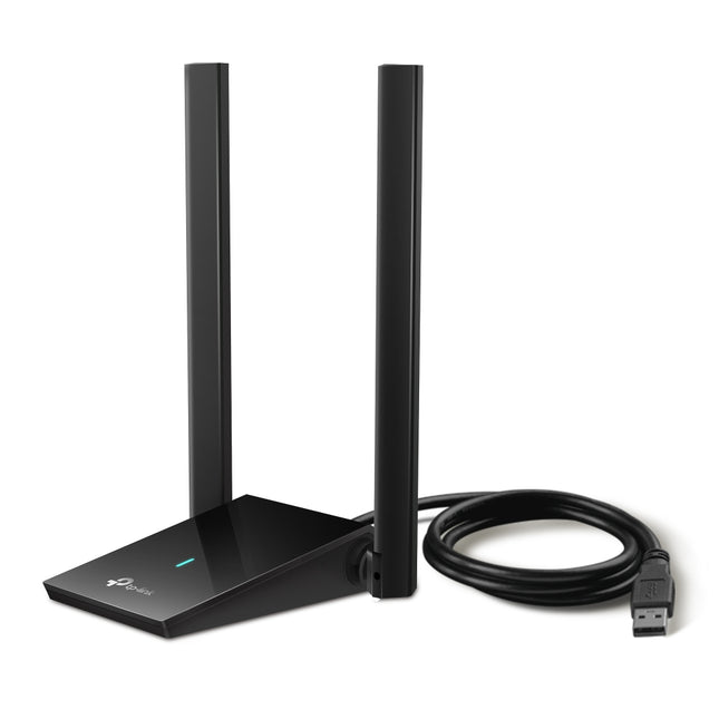 Adaptador USB WiFi TP-Link Archer TX20U Plus vista frontal con antena