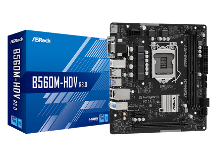 Tarjeta Madre ASRock B560M-HDV R3.0 | Micro ATX | Socket LGA 1200 | Soporte DDR4