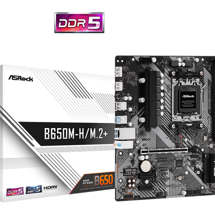 Tarjeta Madre ASRock B650M-H/M.2+ | Micro ATX | Socket AM5 | Soporte DDR5