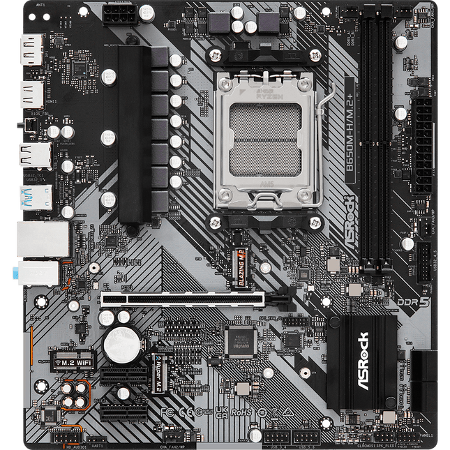 Tarjeta Madre ASRock B650M-H/M.2+ | Micro ATX | Socket AM5 | Soporte DDR5