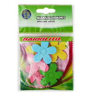 Barrilito Calcomanías de Madera 8 piezas, WS012